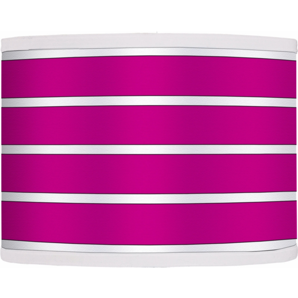 Bold Pink Stripe Giclee Shade 13.5x13.5x10 (Spider)   #37869 H1427