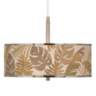 Tropical Woodwork Giclee Glow 16&quot; Wide Pendant Light