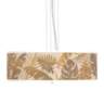 Tropical Woodwork Giclee 24" Wide 4-Light Pendant Chandelier