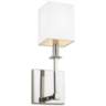 Feiss Quinn 15&quot; High Polished Nickel Wall Sconce