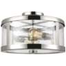 Feiss Harrow 15&quot; Wide Polished Nickel 2-Light Ceiling Light