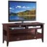 Laurent 50&quot; Wide Chocolate Cherry 2-Drawer Wood TV Stand