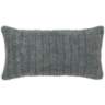 Rina Stone Gray 26&quot; x 14&quot; Decorative Pillow