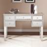 Mirage 43&quot; Wide Mirrored 5-Drawer Console Table Desk