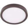 Disk 12&quot; Wide Bronze Round LED Ceiling Light