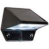 Canarsie 3 1/2&quot; Wide Black Outdoor Solar LED Deck Light