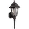 Brentwood 21 1/2&quot; High Black Finish Traditional Outdoor Wall Light