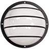 Wave Nautical LED Round Black Outdoor Ceiling or Wall Light