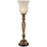 Fluted Column 27 3/4&quot; High Console Lamp with Alabaster Glass