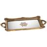 Randa 22&quot; Wide Antique Gold Mirrored Tray