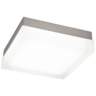 dweLED Dice 9&quot; Wide Brushed Nickel Square LED Ceiling Light
