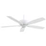 60&quot; Minka Aire Kola XL White Ceiling Fan with Remote Control