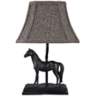 Run For The Roses 14&quot; High Race Horse Accent Lamp
