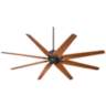 72" Predator English Bronze Large Outdoor Ceiling Fan with Remote
