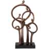 Abstract Family 19 1/4" High Bronze Sculpture