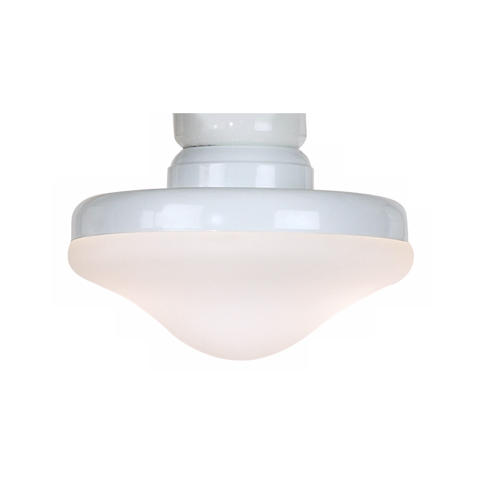 White Finish Remote Control Ceiling Fan Light Kit   #40771