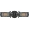 Quincy Hall 4&quot; High Bronze 2-Light A Bowtie Wall Sconce