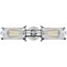 Quincy Hall 4&quot;H Polished Chrome 2-Light A Bowtie Wall Sconce