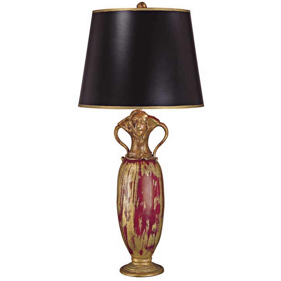 Flambeau Victor Gold Leaf Buffet Table Lamp   #41813