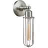 Muselet 13&quot; High Satin Brushed Nickel T Wall Sconce