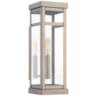 Hopewell 15" High Brushed Nickel Outdoor Wall Light