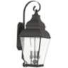 Exeter 28&quot; High Black Outdoor Wall Light