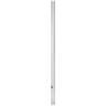 Chrome 84&quot; High Outdoor Direct Burial Post Light Pole