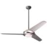 52&quot; Modern Fan Flow Matte Nickel LED Ceiling Fan