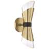 Mitzi Angie 15&quot; High Aged Brass 2-Light LED Wall Sconce