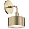 Mitzi Nora 9&quot; High Aged Brass LED Wall Sconce