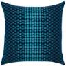 Optic Azure Blue 20&quot; Square Indoor-Outdoor Decorative Pillow