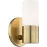 Mitzi Lola 6 3/4&quot; High Aged Brass LED Wall Sconce