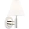 Mitzi Robbie 12&quot; High Polished Nickel and White Wall Sconce