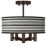 Stripes Noir Ava 5-Light Bronze Ceiling Light