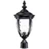 Bellagio 21&quot; High Texturized Black Outdoor Post Light