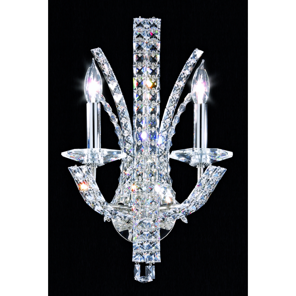 Estella 11” Wide Swarovski Crystal Wall Sconce   #49460