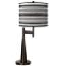 Stripes Noir Giclee Novo Table Lamp