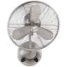 16&quot; Craftmade I Bellows Brushed Nickel Damp Oscillating Wall Fan
