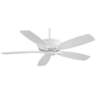 52&quot; Minka Aire Kafe White Pull Chain Ceiling Fan