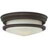 Hinkley Hadley 12&quot; Wide Oil-Rubbed bronze Ceiling Light