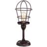 Franklin Iron Works Industrial Wire Cage 17 1/4&quot; Accent Lamp