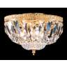 James R. Moder 9&quot;W Gold and Swarovski Crystal Ceiling Light