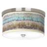 Marble Jewel Giclee Nickel 10 1/4&quot; Wide Ceiling Light