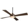 52&quot; Minka Aire Aluma Bronze LED Wet Rated Ceiling Fan with Remote