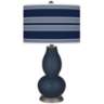 Naval Bold Stripe Double Gourd Table Lamp
