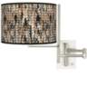 Tempo Braided Jute Plug-in Swing Arm Wall Lamp