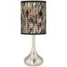 Braided Jute Giclee Droplet Table Lamp