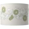 Majolica Green Rose Bouquet Double Gourd Table Lamp