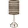 Cedar Zebrawood Giclee Modern Droplet Table Lamp