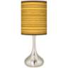 Tawny Zebrawood Giclee Droplet Table Lamp